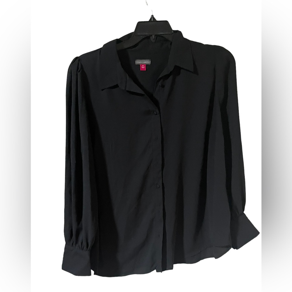 Vince Camuto Blouse Size XL With Padded Shoulders